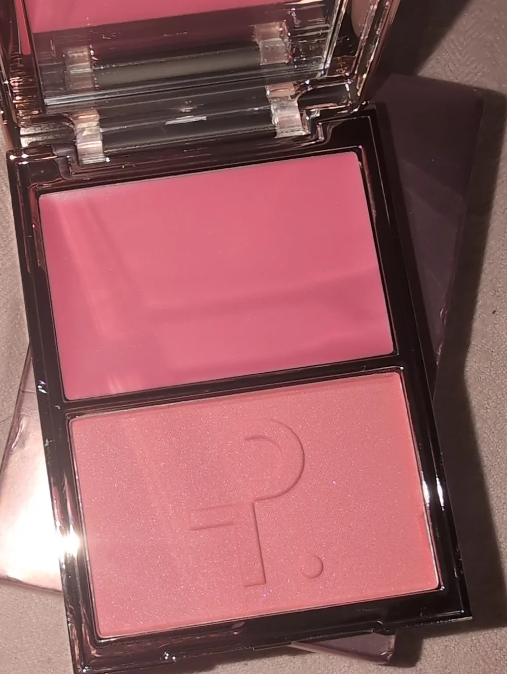 PATRICK TA Double-Take Crème & Powder Blush Duo- Color: She's That Girl-New